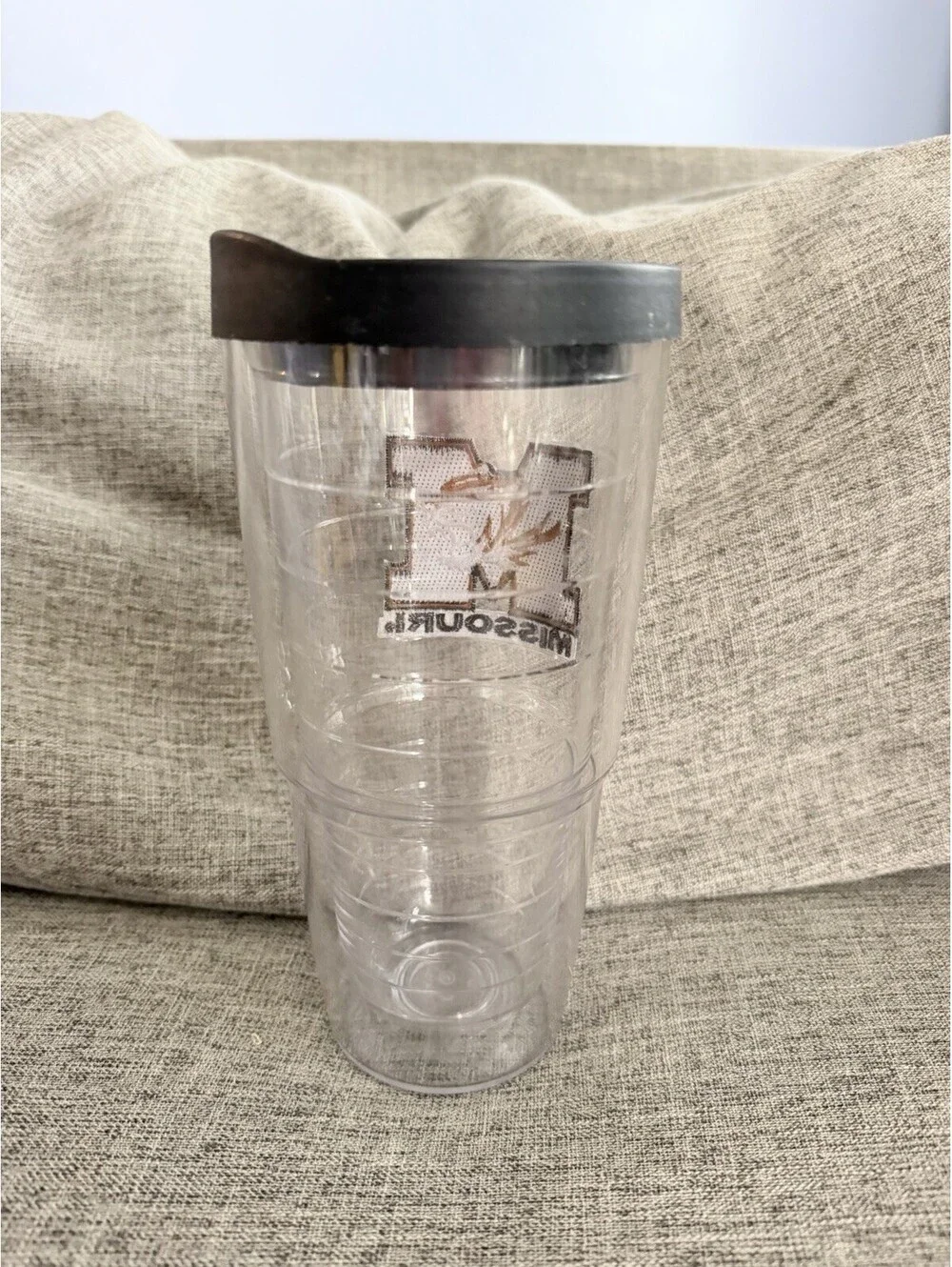 Tervis Missouri Tigers 24oz Tumbler Clear Insulated Cup Black Lid Mizzou